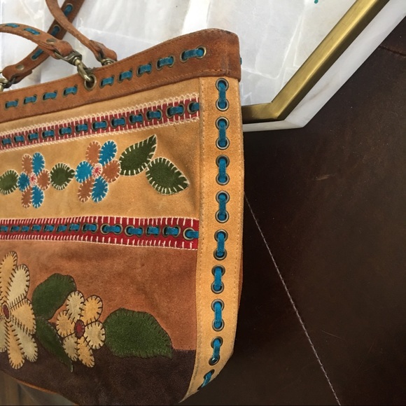Isabella Fiore Suede Bag Vintage - Picture 6 of 8